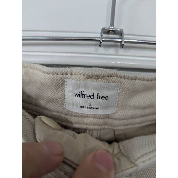 Wilfred Free Maeve Cargo Pants women's size 2 cream utility minimalist - Picture 6 of 11
